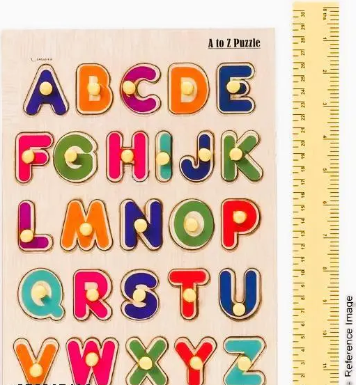 Woodzle Tray Game Magazine book Eduen Educational Creative learning A To Z English Alphabets Board Puzzle Baby learning toy Alphabet Pegs Puzcational Board Alphabet (Capital Letters) Puzzles Toys for Children Learning Toys Board Game Color 1 (T109)