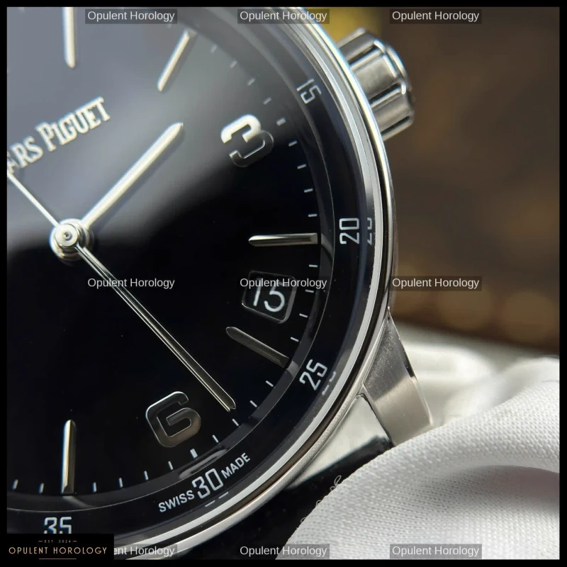 Audemars Piguet Code 11.59 Selfwinding 41mm Black Dial Leather Strap