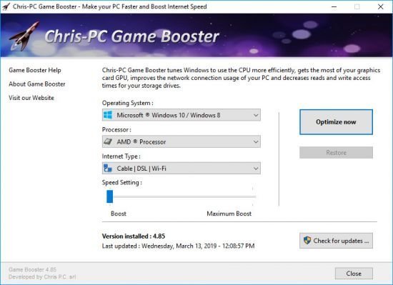 ChrisPC Game Booster v5.10.12