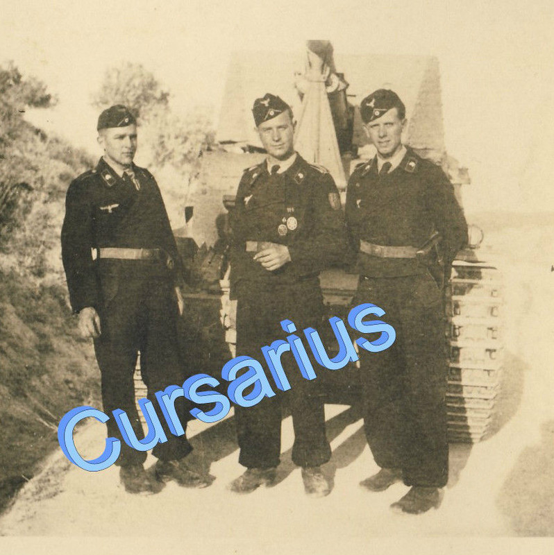 orig. Foto Panzerjäger schwarze Crew Sd.kfz139 M