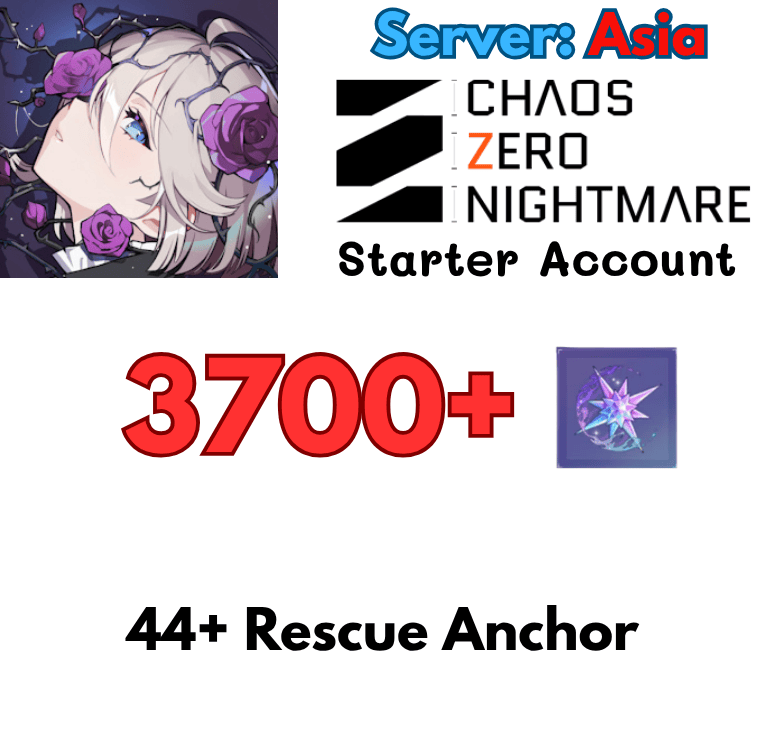 [Asia] Chaos Zero Nightmare Starter Account Reroll