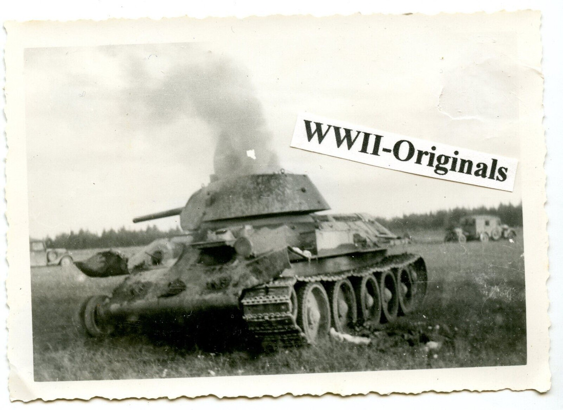 Russland russischer Beute Panzer T-34 Kampfgruppe Guderian Panzerjäger Kennung