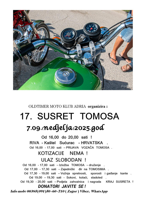 e-90 timun  . Plakat SUSRET  TOMOS 7.09.2025.  Univerzalni plakat promjenjiv . (1)(1) – kopija
