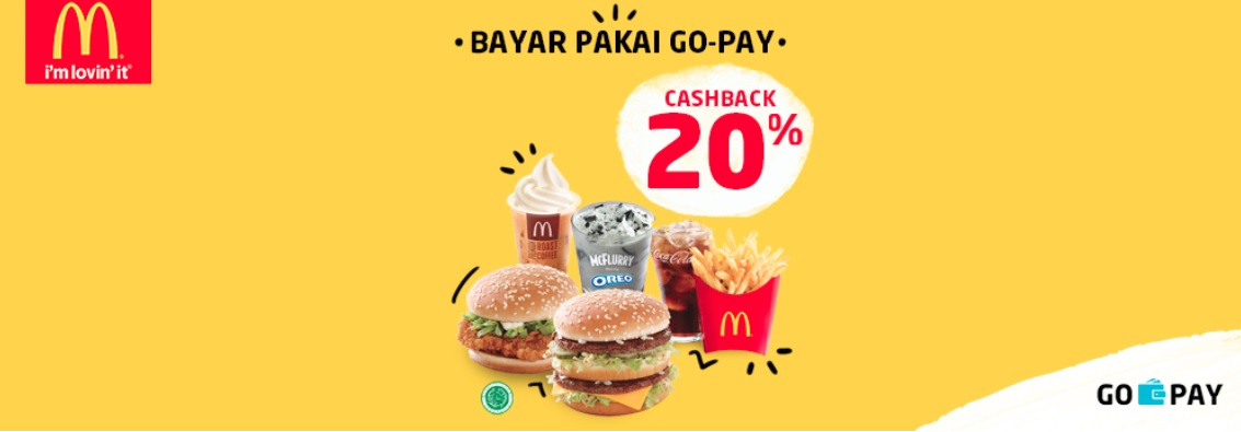 Promo McDonald's Diskon 20% untuk semua menu