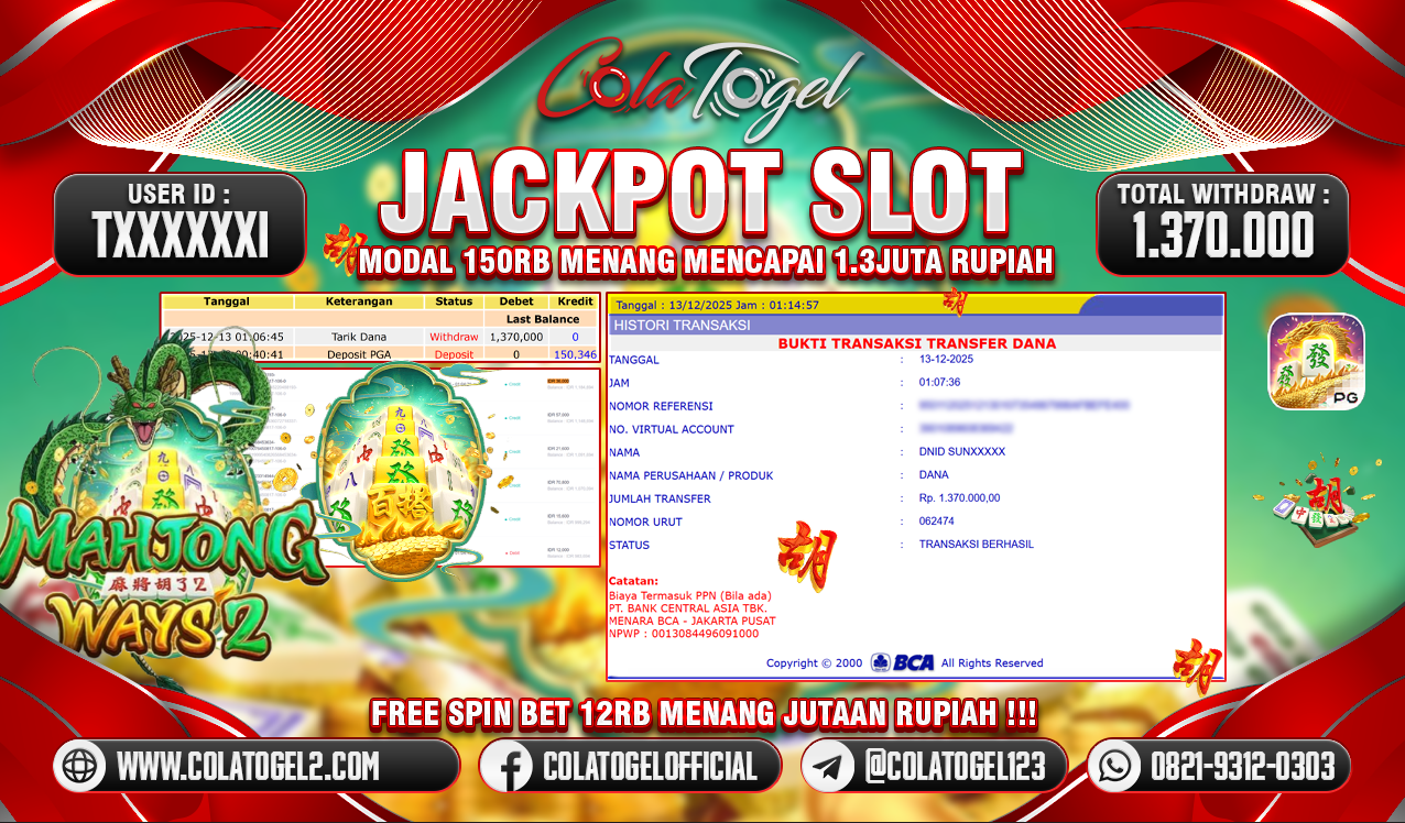 JACKPOT SLOT GACOR!!