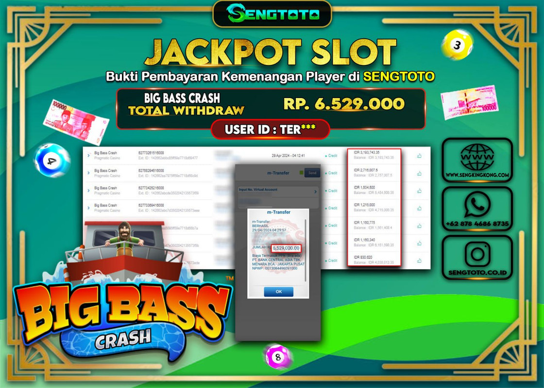 BUKTI PEMBAYARAN SLOT BIG BASS CRASH
