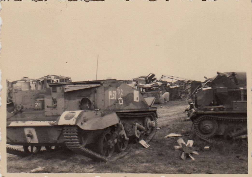 Panzer mit Kennung nach der Schlacht wohl Franzö