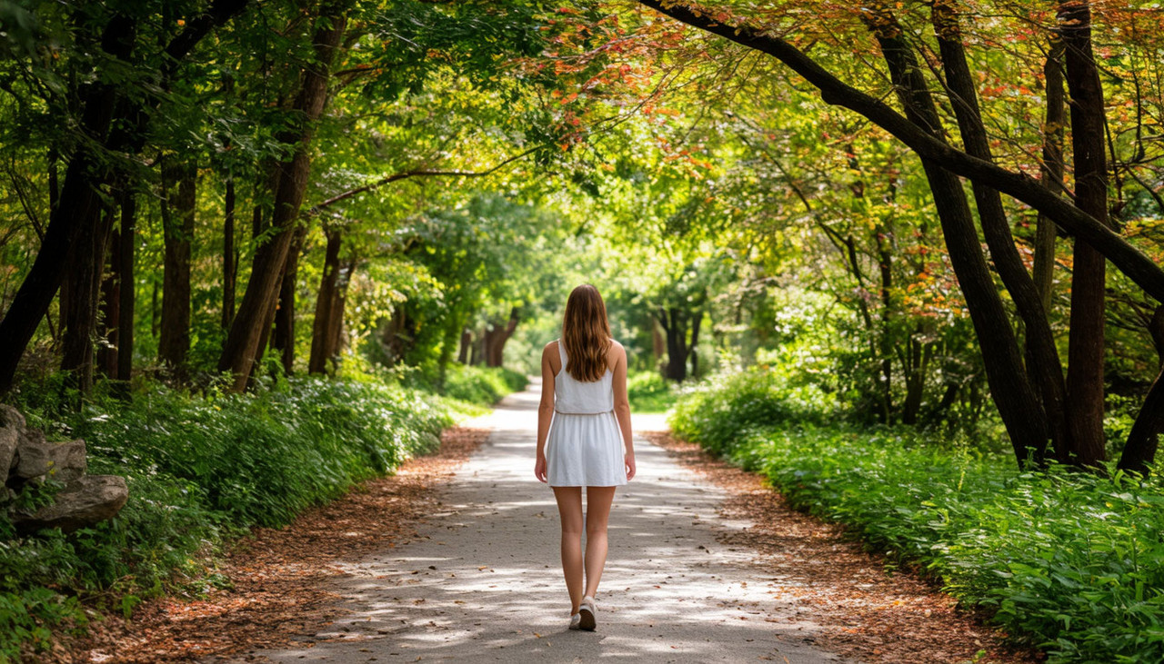 Фотосессия девушка в парке