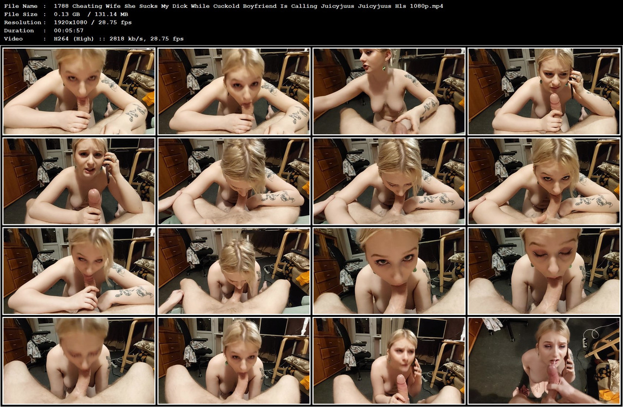 1788 Cheating Wife She Sucks My Dick While Cuckold Boyfriend Is Calling Juicyjuus Juicyjuus Hls 1080