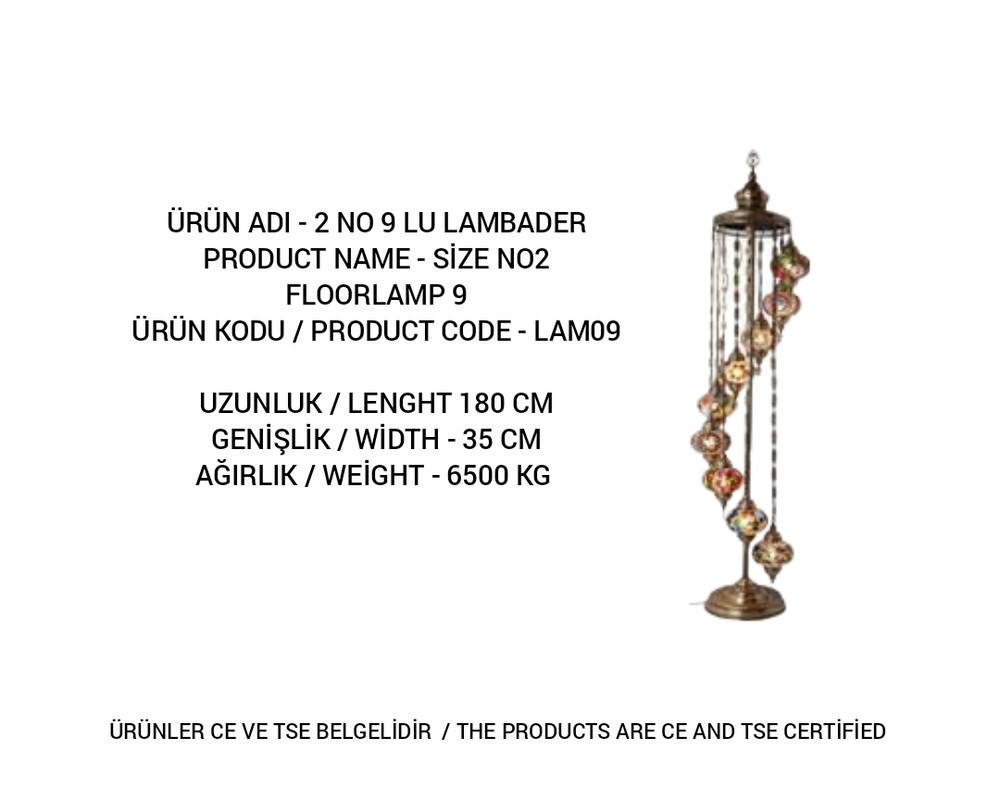 LAM-09 mosaic lamp
