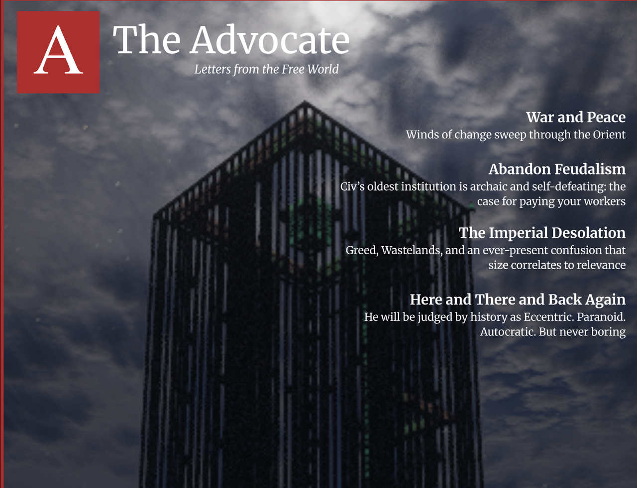 From the Advocate's October 2026 edition