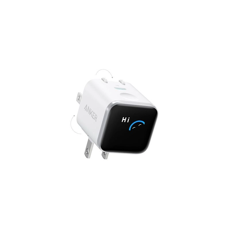 Anker Nano A121D Smart Display GaN Fast Charger 45W