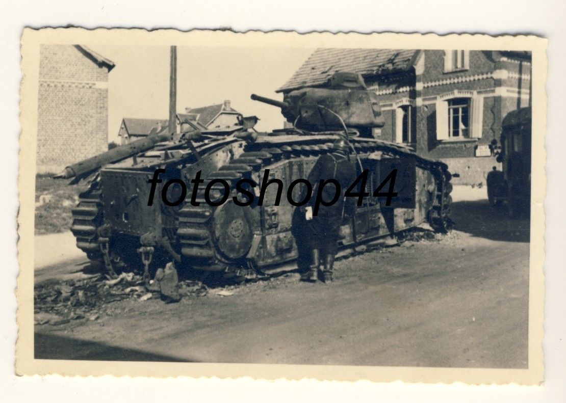 französischer Panzer CharB Mabeuge Frankreich