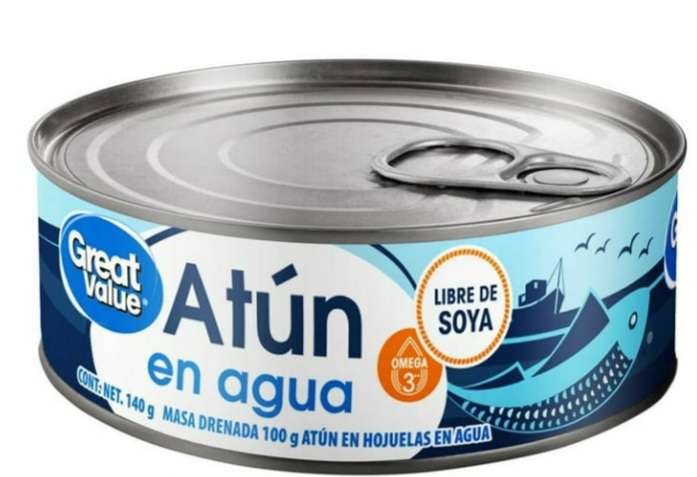 Walmart Atun en agua Great Value a $8.50 
