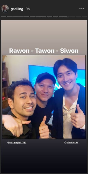 Raffi Ahmad, Gading Marten dan Siwon