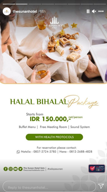 Paket halal bi halal di The Sunan Hotel