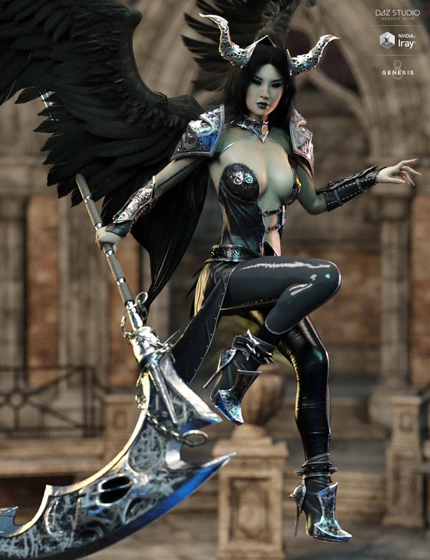 dForce Hellen Outfit and Weapons for Genesis 8 Female(s)