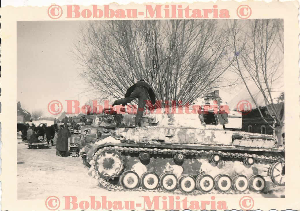 Russland Chemelewaja Panzerkampfwagen IV gekalkt weiße Wintertar