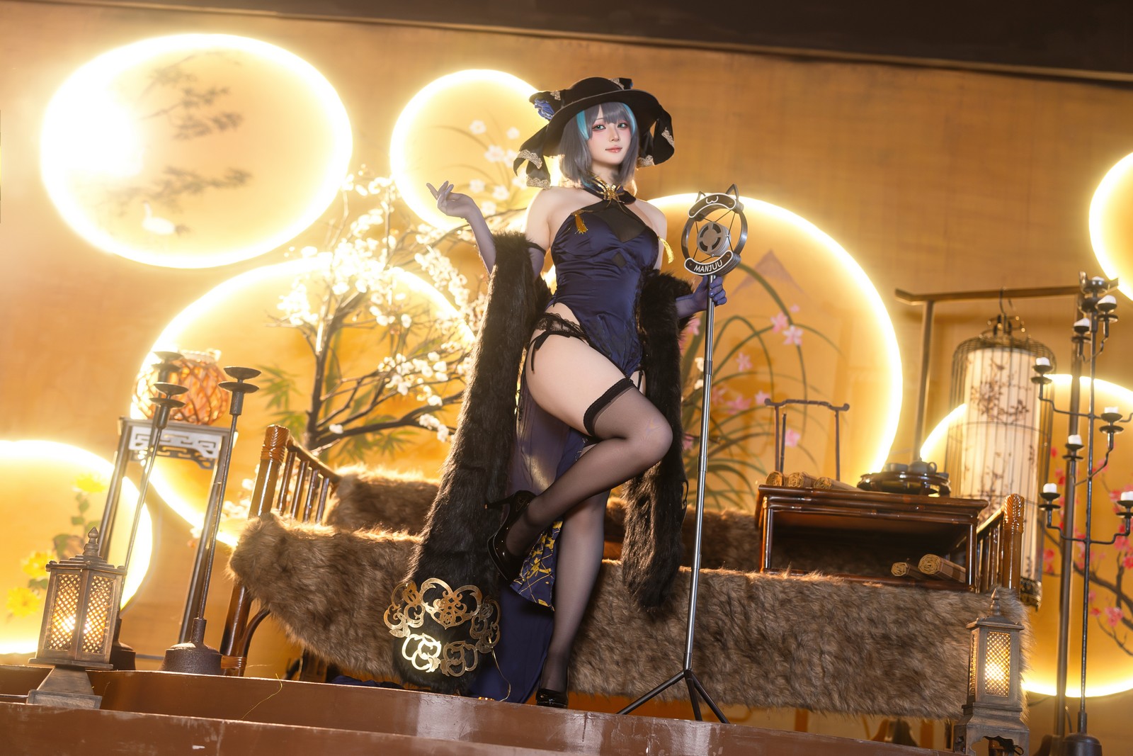 屿鱼 Yuyu 金装猫猫头 原创 Cosplay 写真集（60P｜747MB）插图5