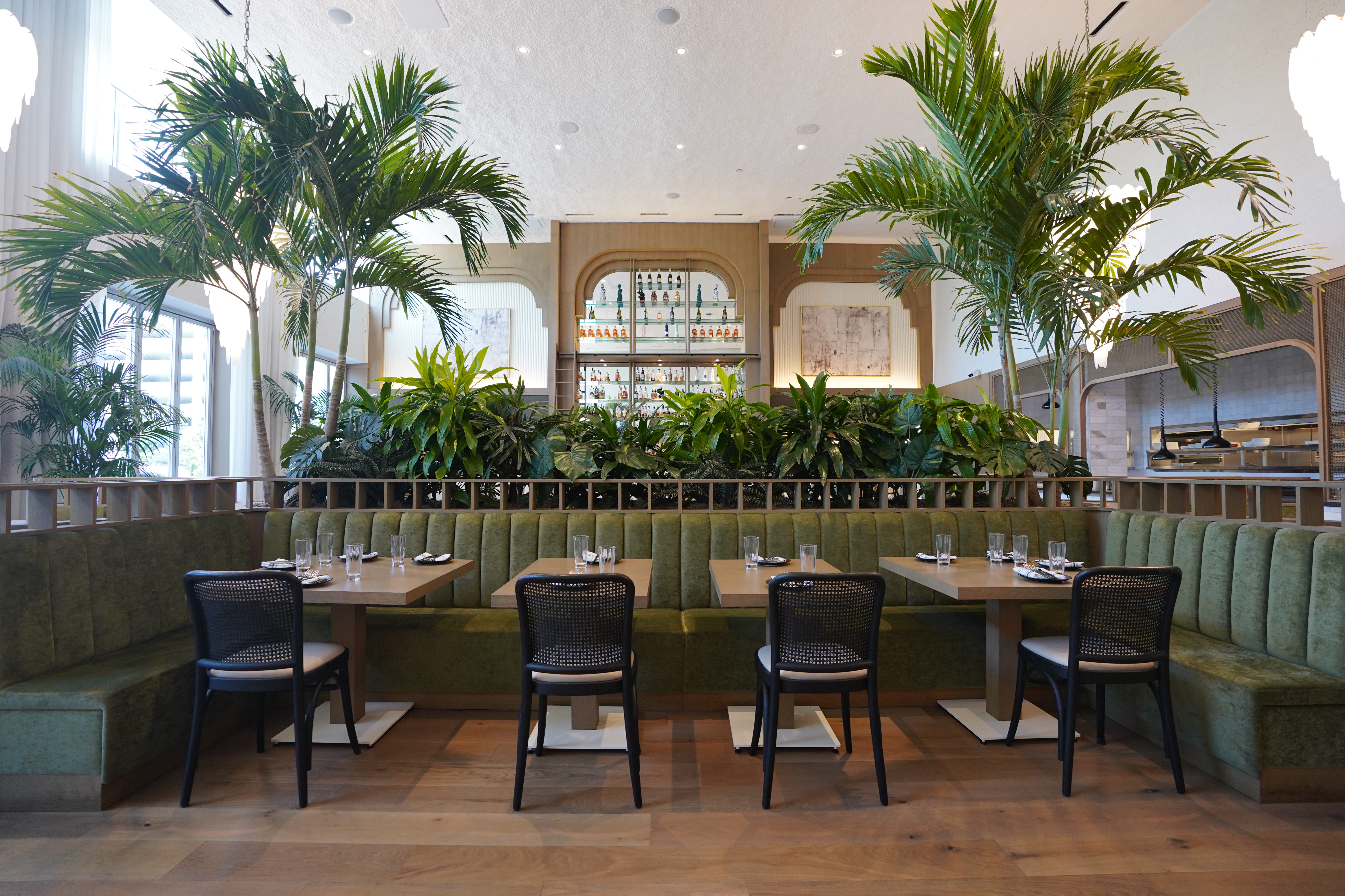 Another view of Cibo Detroit's stylish dining room