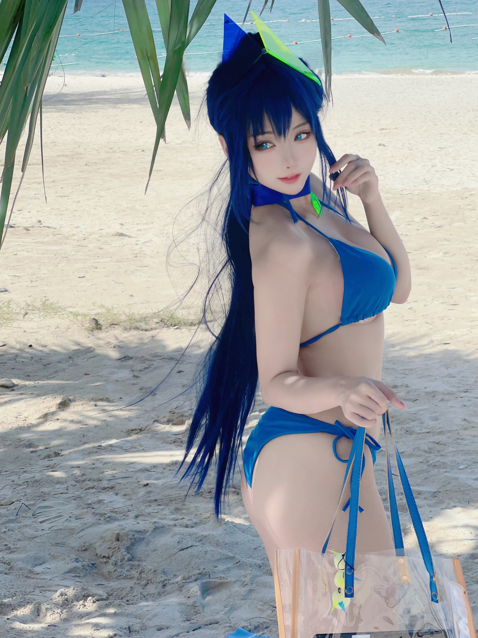 宮本桜 新泽西 泳装 Cosplay 写真｜碧蓝航线夏日主题（18P｜67MB）插图3