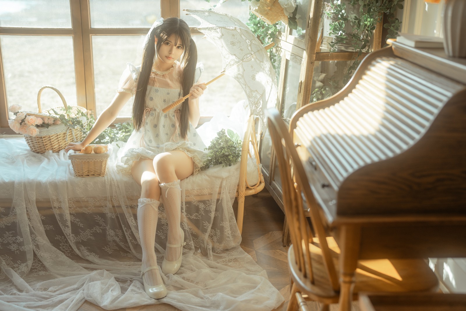 rua阮阮 花房 小裙子 写真图集｜甜系少女私房摄影（54P｜661MB）插图2
