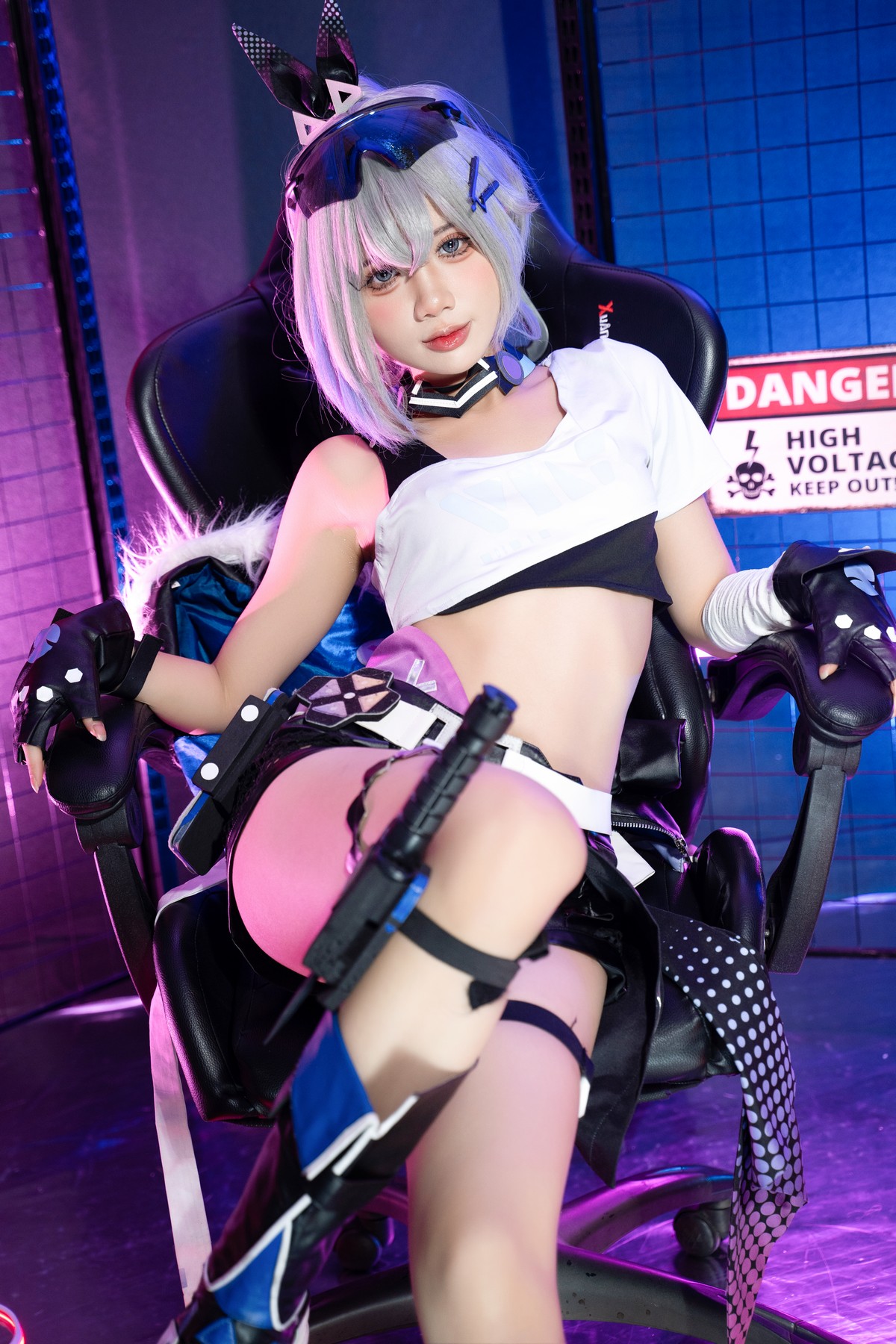 PoppaChan Silver Wolf Cosplay (Honkai Star Rail) – 139 Photos 11 Videos 1.20GB插图7