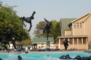 pool scene with the Swat team at the end of the first season finale of Terminator:The Sarah Connor Chronicles