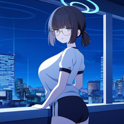 1girl,solo, {{{{Millennium Science School Student (Blue Archive)}}}} , blue arch s-2688554399