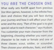 Compared to the Chosen One again