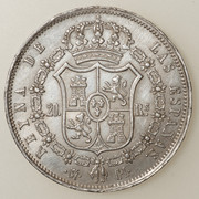 20 Reales 1849. Isabel II. Madrid PAS5022