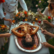 Garden wedding wom served Blackh 0 17