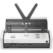 Scanner portátil Brother em uso