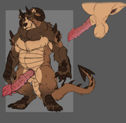 Kuruk the Bear messy sketch anthro