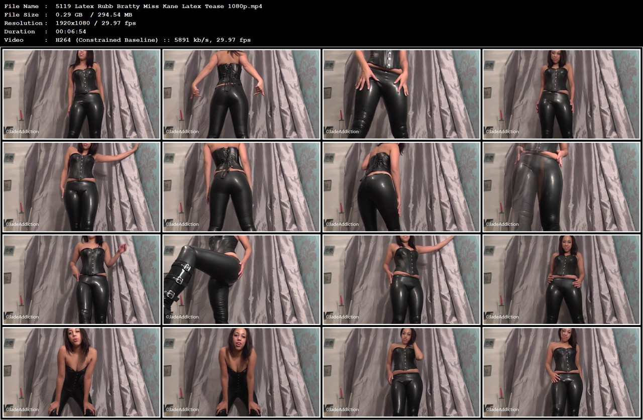 5119 Latex Rubb Bratty Miss Kane Latex Tease 1080p mp4