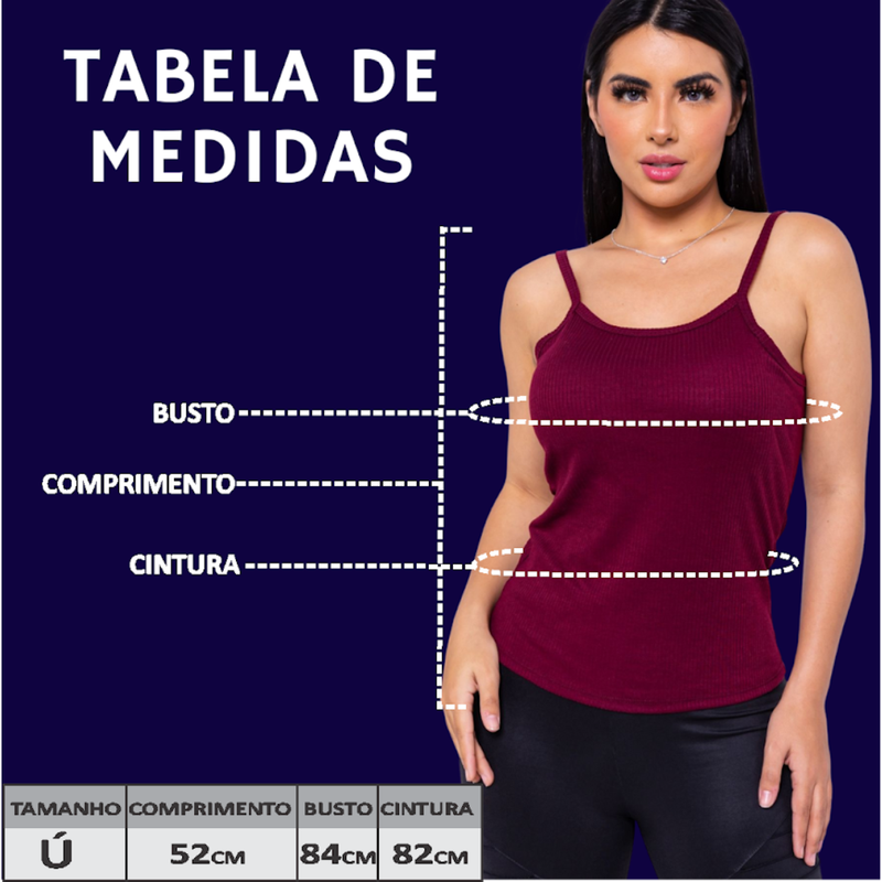 Blusinha Canelada Alcinha - Tamanho único Cores Variadas