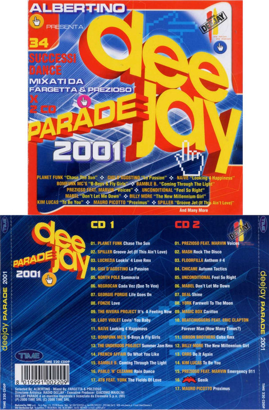 VA - Deejay Parade 2001 (CDDP, 2CD, 2015) mp3 320 Kbps