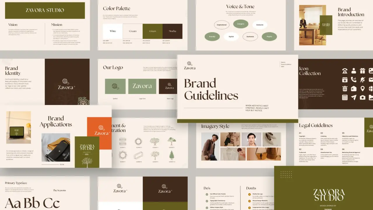 Fashion Brand Guidelines Presentation