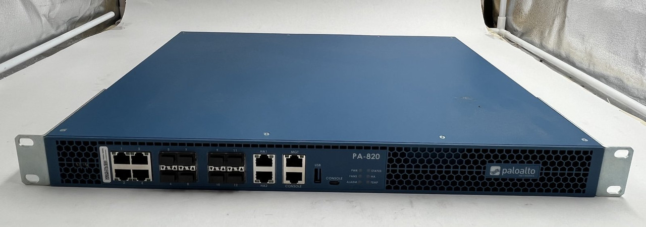 PALO ALTO PA-820 750-000120-00G SECURITY APPLIANCE PALO ALTO PA-820 750-000120-00G SECURITY APPLIANCE