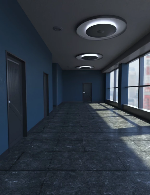 Corporate Corridor Interior