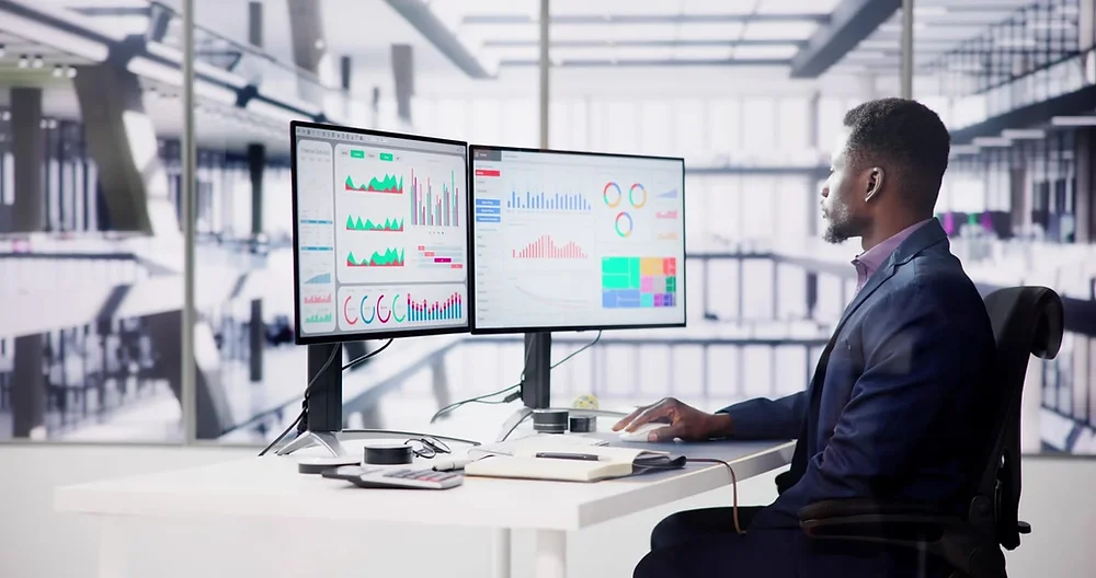 Business data analytics dashboard
