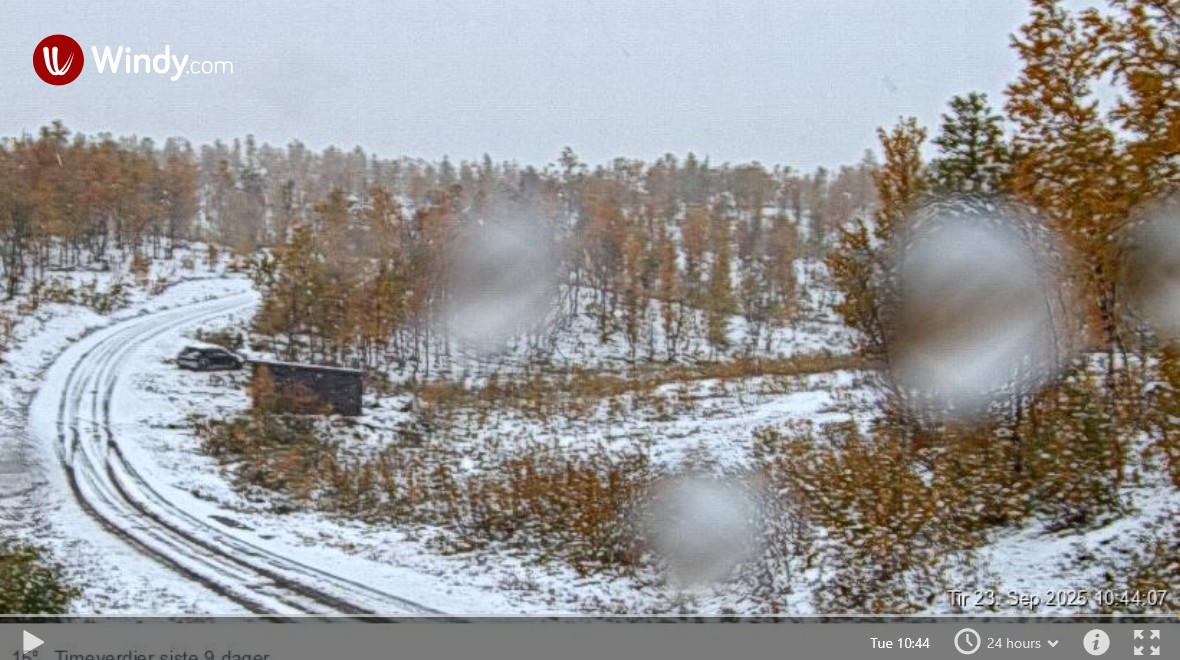 Fauske first snow 23 09 25