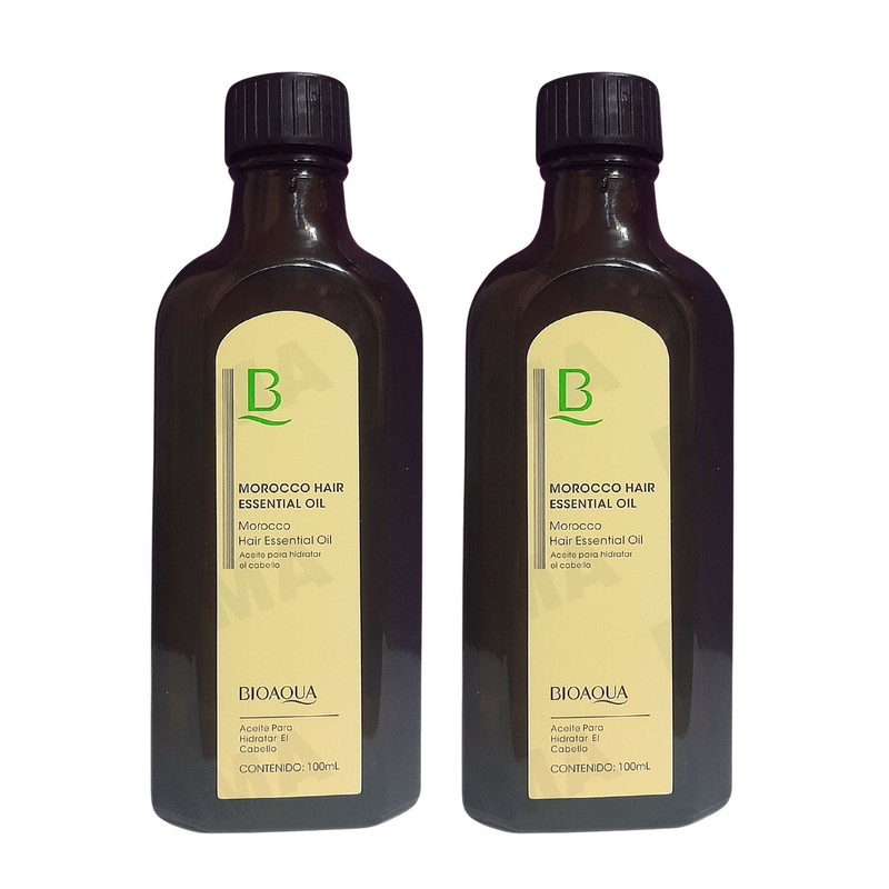 PACK 2 ACEITE PARA EL CABELLO DE MOROCCO BIOAQUA 200ML