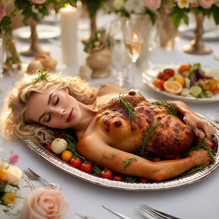 Garden wedding wom served Blonde 0 52