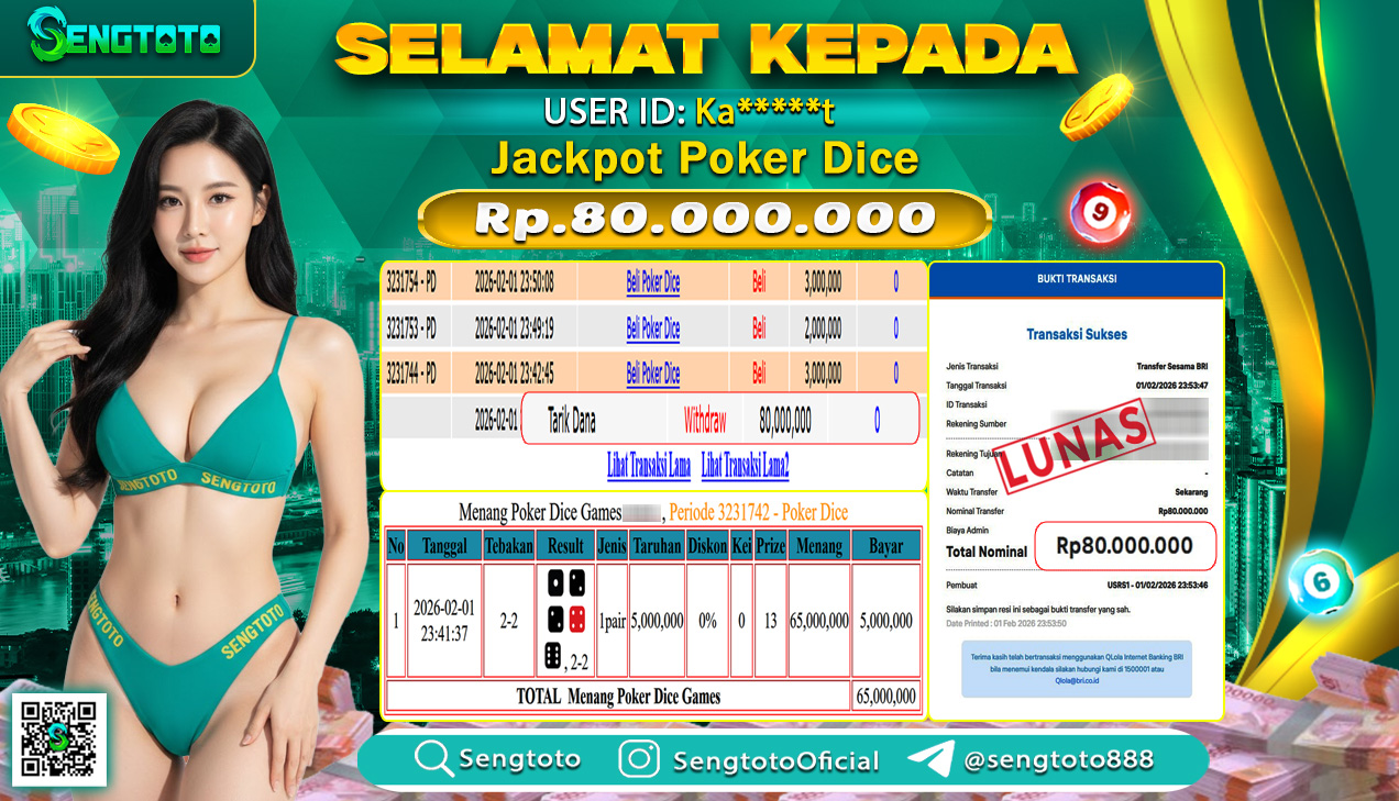 BUKTI PEMBAYARAN LIVEGAME POKER DICE
