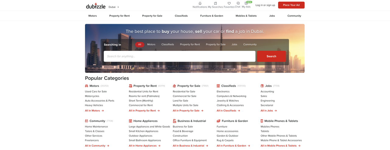 Dubizzle.Top 10 E-Commerce Businesses in Dubai for 2022-2023.