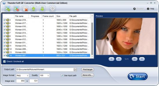 ThunderSoft GIF to PNG Converter 3.4.0