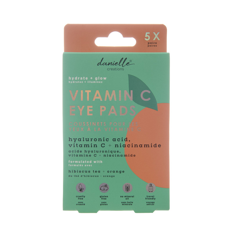 dc8737vchn 5pc Danielle Creations Orange Eye Pads with vitamin C hibiscus tea aloe 2