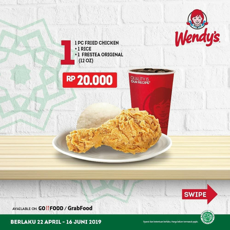 Paket menu Rp 20 ribu