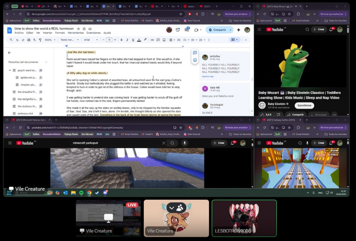 vilecreature at work